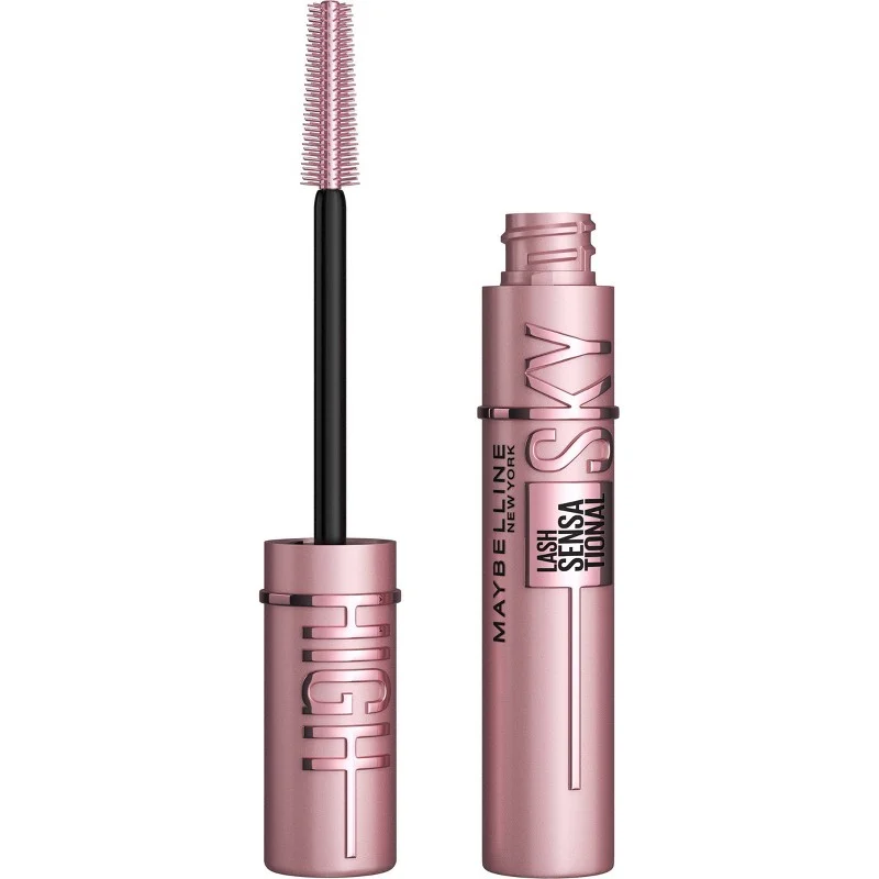 Maybelline Lash Sensational Sky High Lengthening Mascara, Washable, Blackest Black, 0.24 fl oz