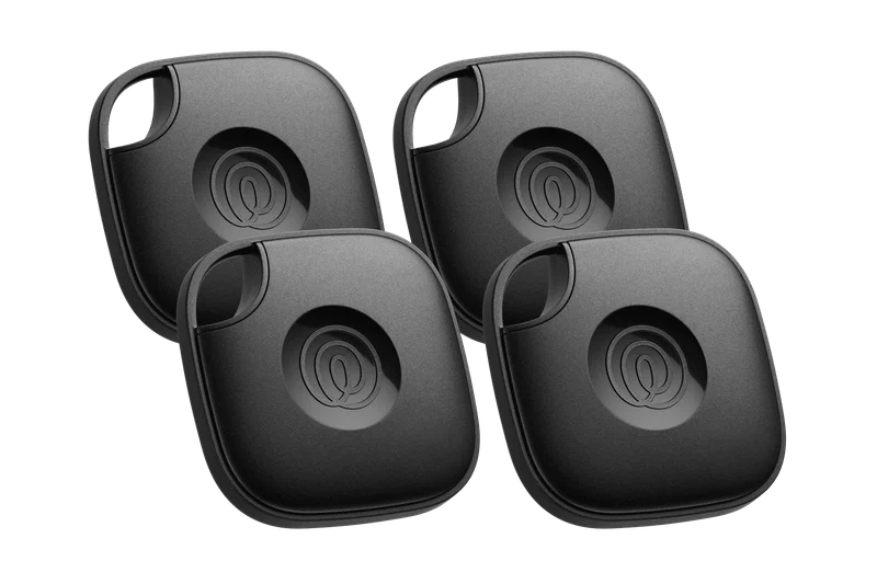 Life360 Tile Mate Bluetooth Trackers (2024, Black, 4-Pack)