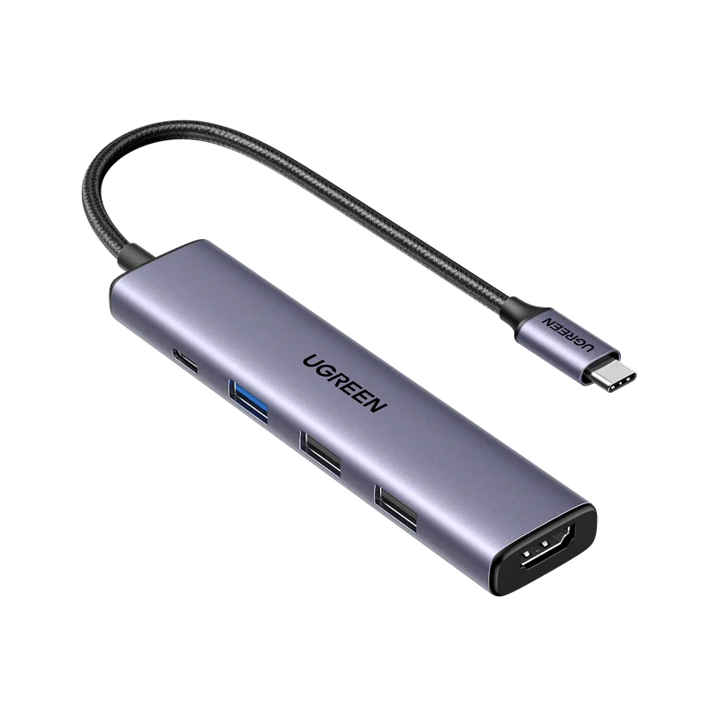 UGREEN Revodok 105 5-in-1 USB-C Hub, Grey