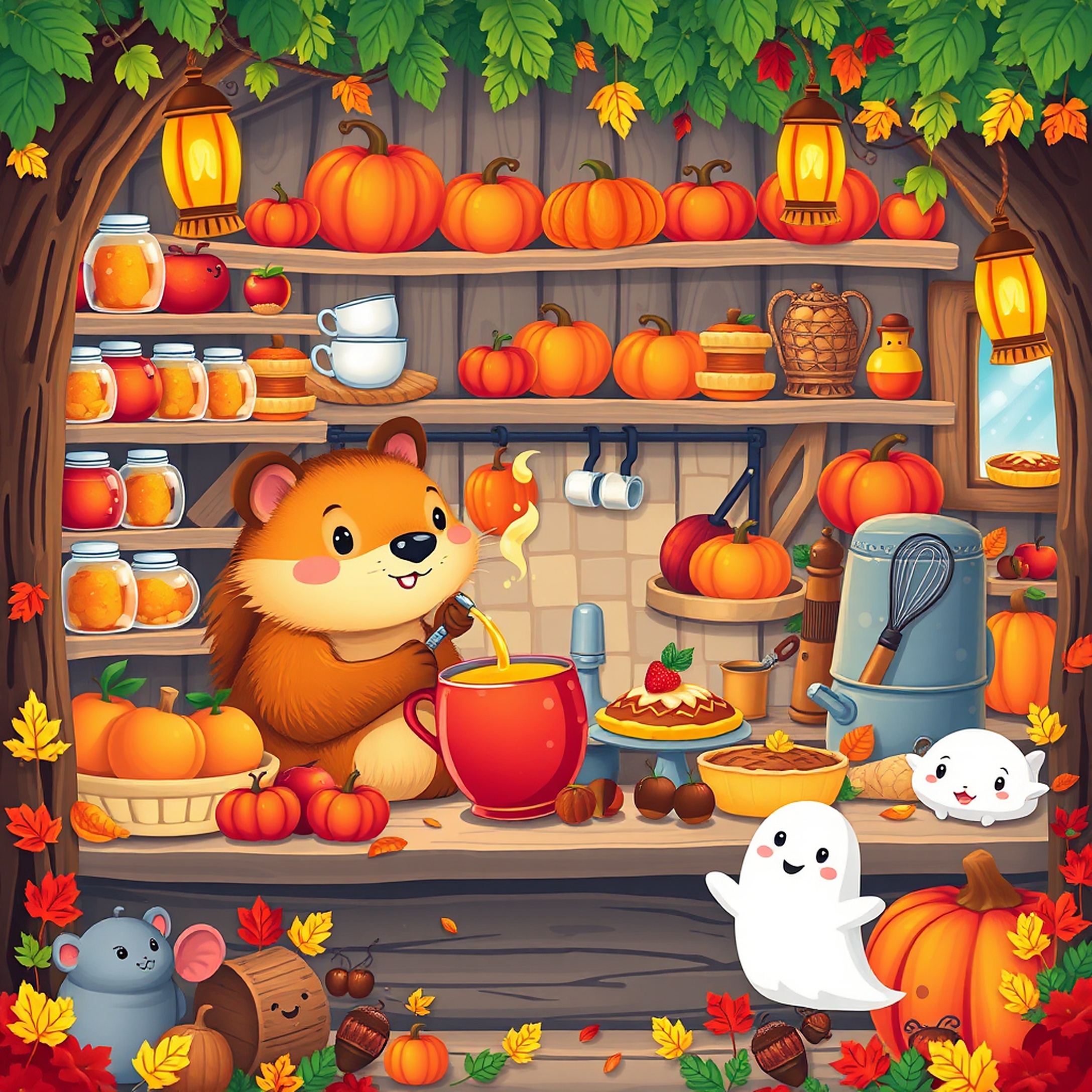 Witchy Capybara's Magic Potion Kitchen