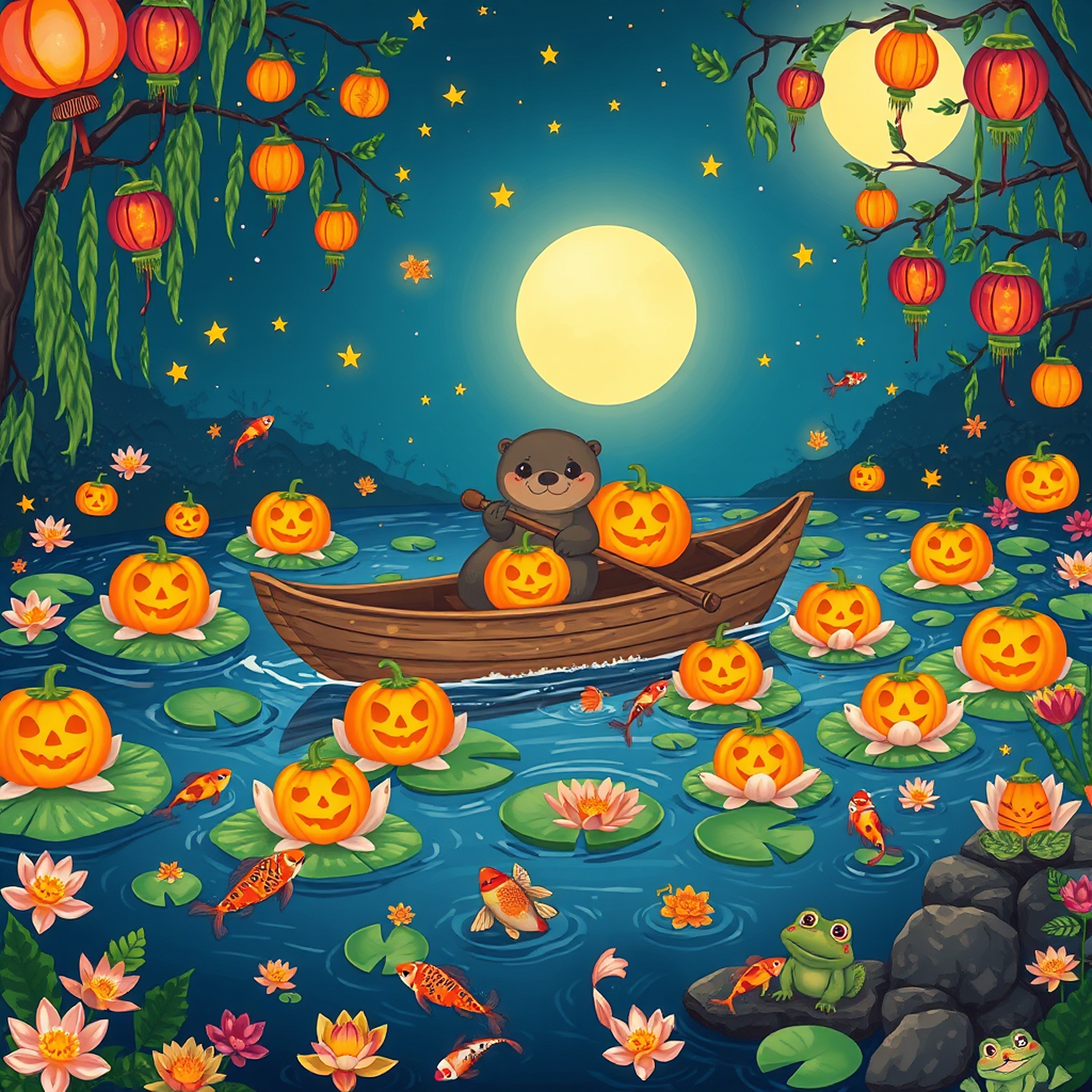 Frog Prince's Glow-in-the-Dark Lily Pond