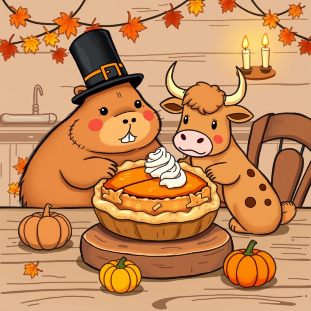 Cozy Thanksgiving Feast Coloring Book Cover